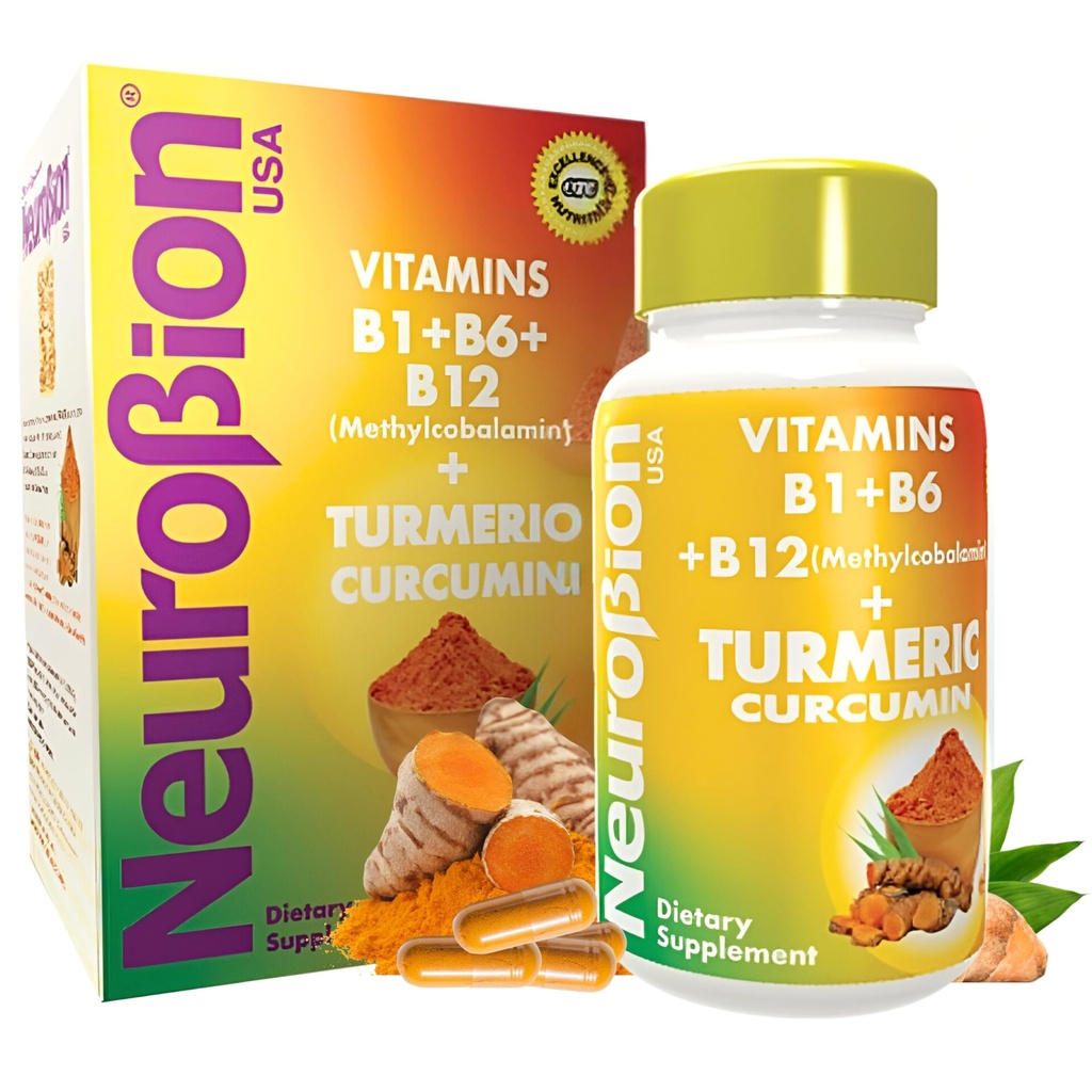 抗氧化剂支持的神经元Turmeric Curcumin 650 mg 草药补充剂,高吸附性超吸附性Turmeric Supplement 多维坦复合剂,配有 B12, 40 Capsules