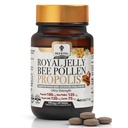 Bee and You Royal Jelly Tablet, Propolis Expless, Bee Pollen, 100% 天然超级食品, Ultra Pure, Immune 支持补充, 改善能源, 聚焦, 抗氧化剂, Fresh, Keto, Paleo, Gluten - Free QX 60ct