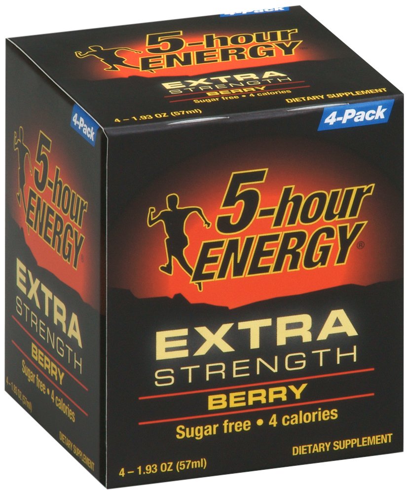 5. Hour Energy Extra Power Environment 补充食品,Berry, 4 Counter