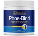 Rx维生素 Phos-Bind - 肾脏支持补充粉剂 - 猫和狗磷酸Binder 肾脏健康 - 支持正常肾脏清洁和基本肾脏护理 - 200g