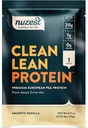 Nuzest - Pea蛋白粉 - Clean Lean Protein, Premium Vegan 植物基蛋白粉, 乳品自由, Gluten 自由, GMO 自由,自然甜化蛋白摇摆, 平滑香草, 1 service, 0.9 oz