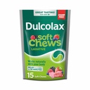 Dulcollax Saline 含盐性软咀嚼、Gentle便秘救济、混合Berry Flavor、镁1200毫克、15个计数