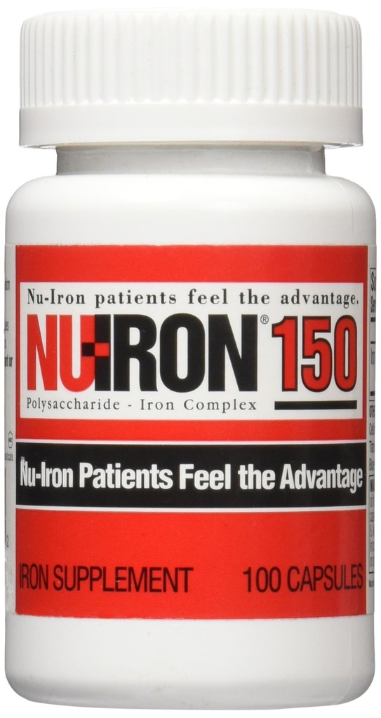NU-Iron 150mg 100ct 顶盖