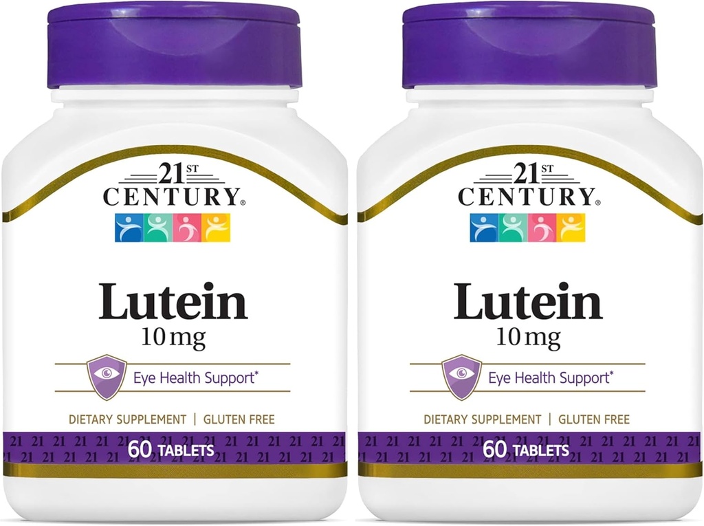 21世纪Lutein 10 mg 平板电脑,60个计数(包2)