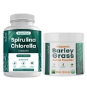茶韦利·斯皮鲁尼亚氯草甘草和贝利草汁粉盒