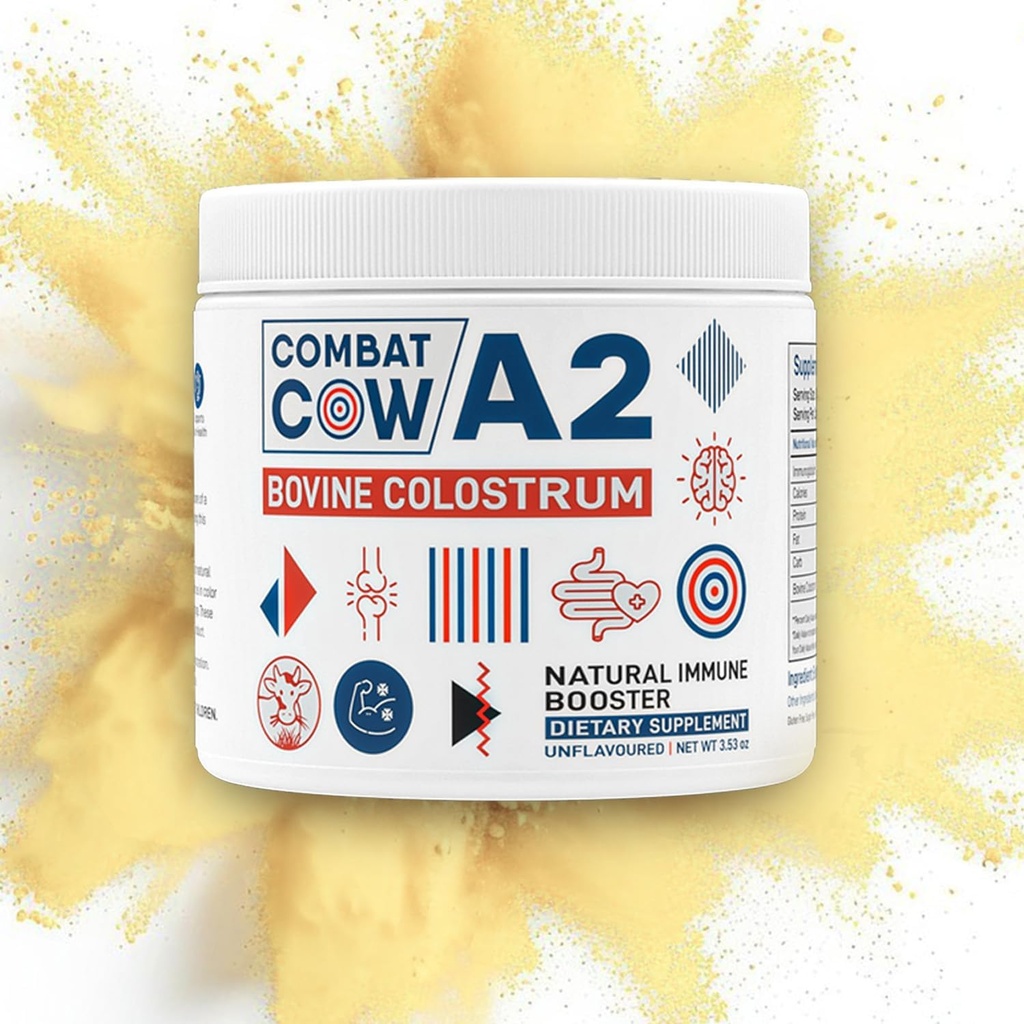 A2 Bovine Colostrum for Gut Health, Bloating, Non-GMO, Grass Fed, First 6 Hours Colostrum Power, Immune 支持,肌肉复苏,增强认知力, 不受欢迎, 50 服务
