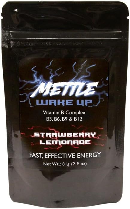 能量饮粉 - 25 services QQ无糖 - 200mg Cafeine - Mettle Energy Drink Mix(草莓柠檬汁)