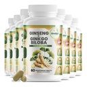 GreeNatr Ginko Biloba & Panax Ginseng 补编 - Red Ginseng Brain 补充记忆和焦点 - Ginkgo Biloba 补充美好视野、免疫系统和改进血液流动 - 12瓶