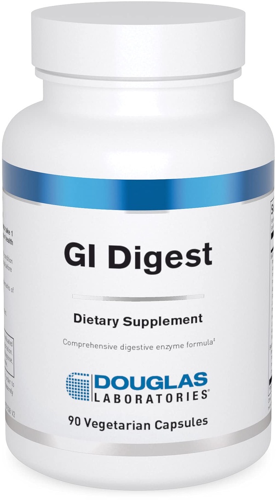 道格拉斯实验室 G.I. 文摘 QQ 完整酶公式,包括Gluten和乳酶 90 Capsules
