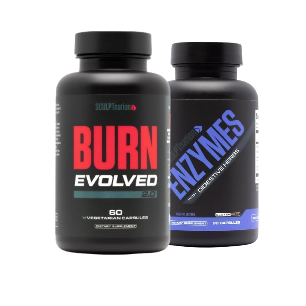 V Shred Burn Evolved 2.0和消化酶包的雕塑民族