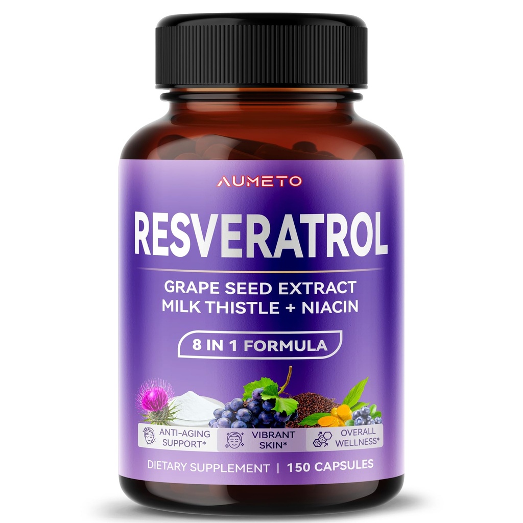 1 公式中的 Ultra Resveratrol 8 - 与葡萄种子牛奶硝酸奶(150 Counter (Pack of 1))