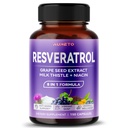 1 公式中的 Ultra Resveratrol 8 - 与葡萄种子牛奶硝酸奶(150 Counter (Pack of 1))