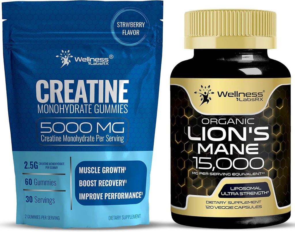 (原始内容存档于2018-09-26) (英语). WellNess LABSRX Lions Mane Supples - Creatine Gummys 5000mg