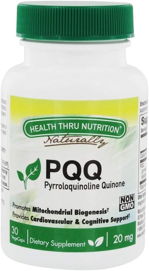 健康 Thru 营养 - PQQ Mitochondrial 生物起源支持 20 mg. - 30 蔬菜卡普尔(s)