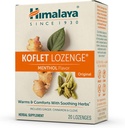 喜马拉雅Koflet Lozenges,原名Menthol Flavor,天然草药 cough Drop for Warming Relief and Soothing Throat Compfort, 130 mg, 20 Lozenges