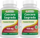 Best Naturals Cascara Sagrada 450 mg 250 capsules (250 counts (Pack of 2)) 化学物质:
