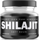 喜马拉雅Shilajit Resin - 来自高海拔的有机Shilajit补充剂 - 500mg 纯天然Resin & Fulvic Acid,85+ Trace Minerals