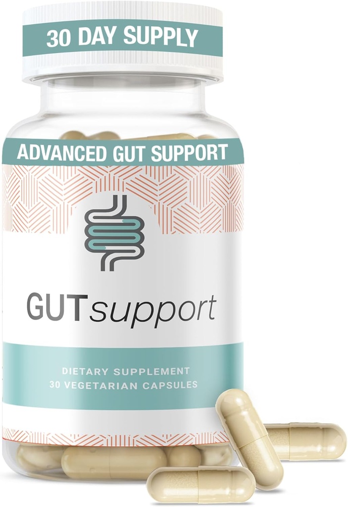 IBDAiditionTM Gut Support Capsule - Gut Health & Digestion 补编 - 为妇女和男子提供便秘和不定期布局救济* - 完成维生素D3, A, E, Zinc & More - 30 Capsules
