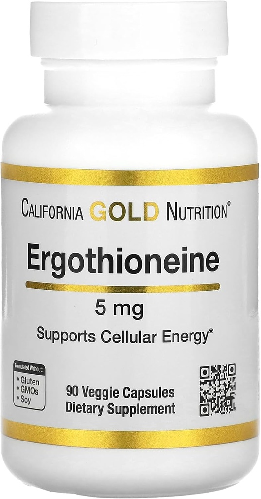 加利福尼亚金营养 Ergothioneine, 5 mg, 90 Veggie Capsules