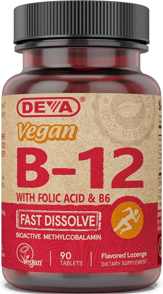 SIXNE 营养 Vegan 维生素分语言 B-12 碑, 2 计数