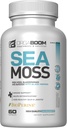 Sea Moss Capsules 爱尔兰海母公司 配有有机伯多克根 Bladderwrack & Black Pepper → Boost Energy, Detox & Immune Support → Non-GMO, Vegan → 在美国制造 - 60 Counter