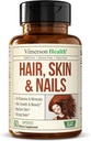 Biotin Hair, Skin & Nails Vitamins for Women & Men. 包括维他命C支持Collagen. 强发,拉迪安特皮肤和钉状生长的补品. Biotin & Folate 妇女补充品。 60顶