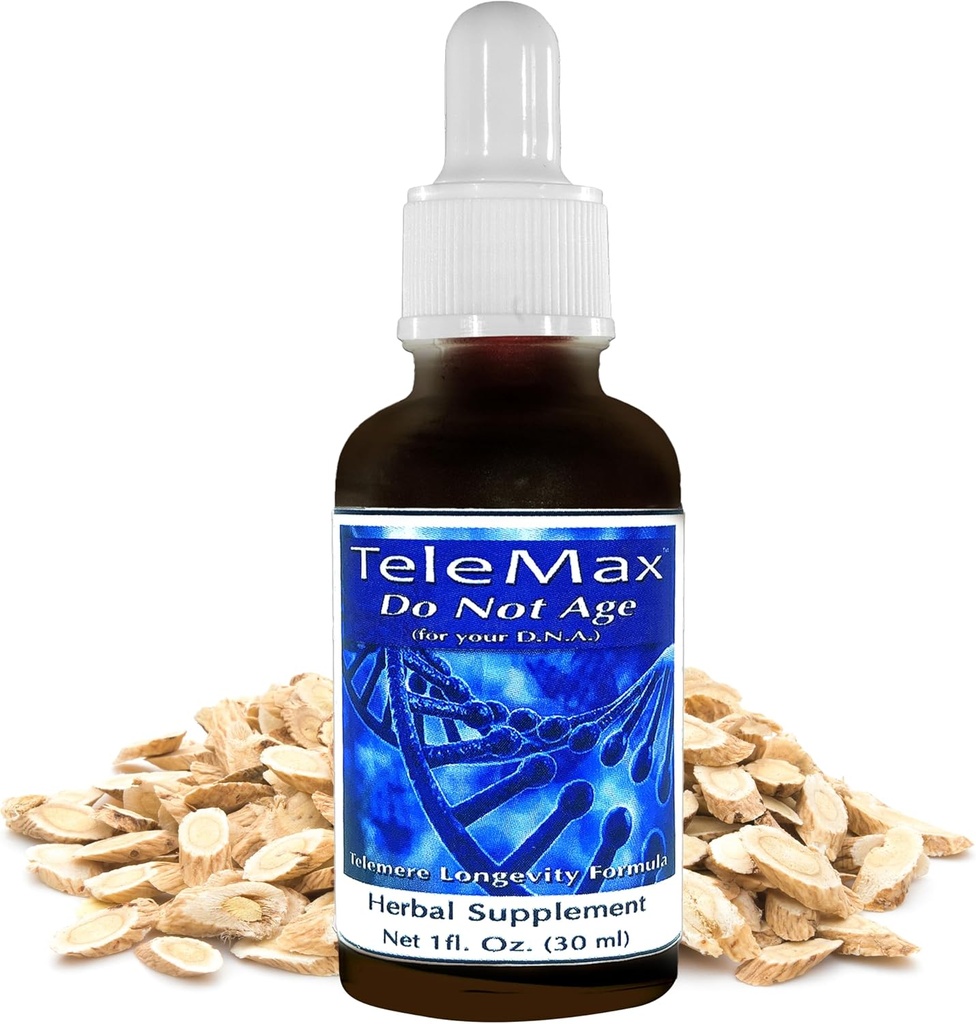 Telomere 补编 - Astragalus Root & White Willow Bark的草药摘录 复活与年轻生命力 - 草药补充 抗衰老 30ml