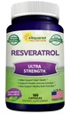 100% Natural Resveratrol Supplement - 1000mg Per Serving - 180 Capsules