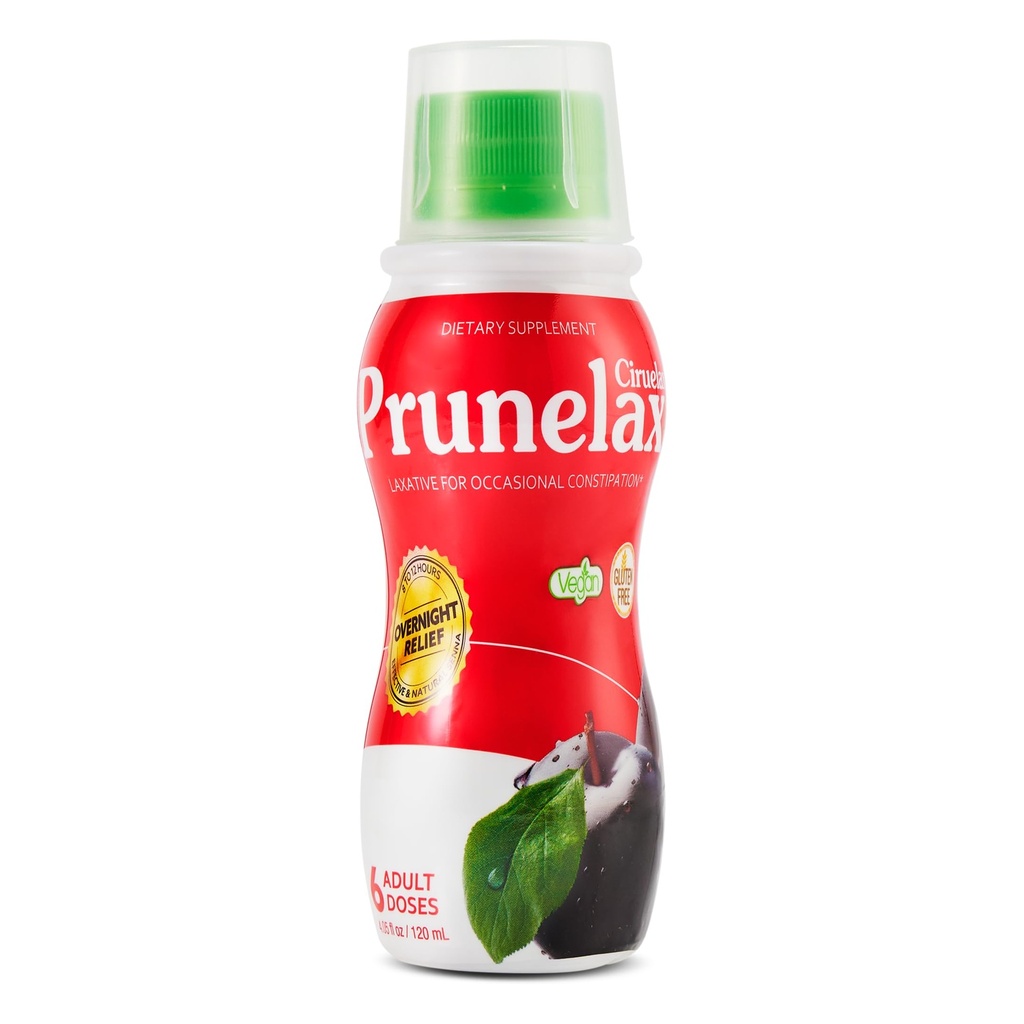 Prunelax Ciruelax 常规强力液体氧化剂 -- -- 偶发便秘的温和救济,用天然塞纳制造,可预见救济,无胶质,在8至12小时内工作 -- -- 4.05 fl oz