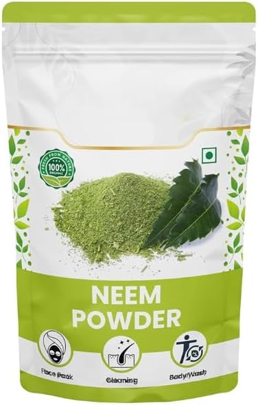 Organik Neem Powder, Pimbles 皮肤亮光 Evens 皮肤色调美食级 自然赫巴 - 100 gm
