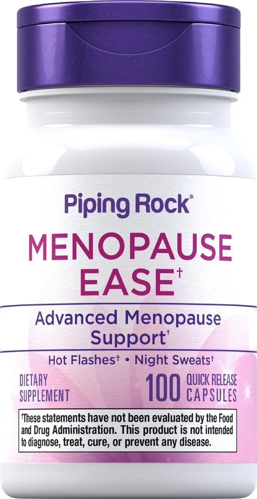 (原始内容存档于2018-09-21). Piping Rock Menopause Supplor for Women | 100 Capsules | 100 Capsules | 高级综合补编 | Black Cohosh, Red Clover, Chasteberry | Non-GMO, Gluten Free