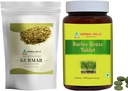 HERBAL HILLS Gurmar 茶粉和贝利草药片包装 2 Combo