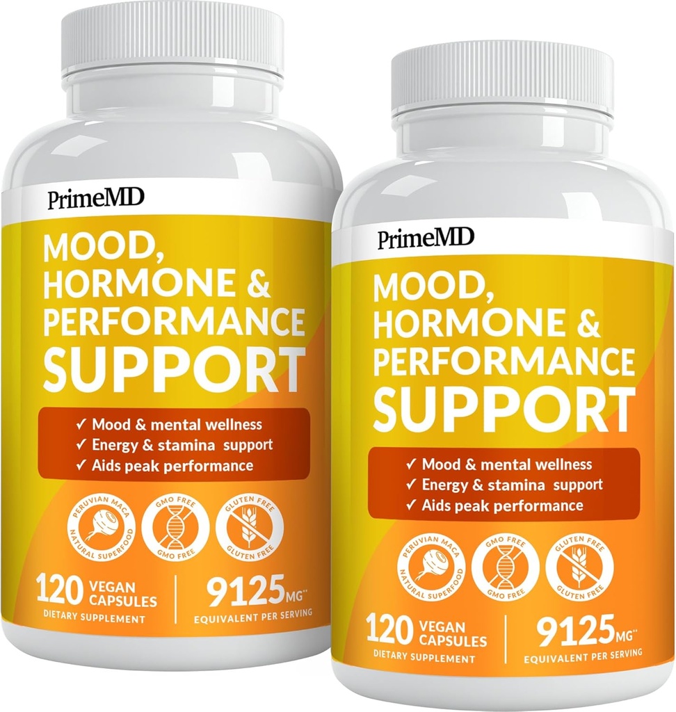 19-in-1 秘鲁马卡根卡普勒斯 - 9125 mg Ashwagandha 配Maca Fenugreek & Ginseng(120 Capsules),包装为2