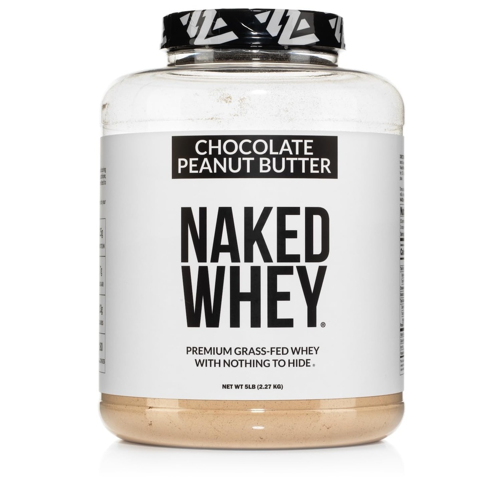 NAKED WHEY 巧克力花生酱草 Fed WHEY 蛋白粉,无转基因,无大豆,以及Gluten Free, Aid Development and Recover - 52 services