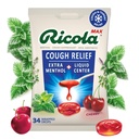 Ricola Max 瑞士樱桃喉咙护理大袋 咳嗽抑制剂 滴水 双行动液体中心 舒缓长距离救援 - 34 Counter (Pack of 1)