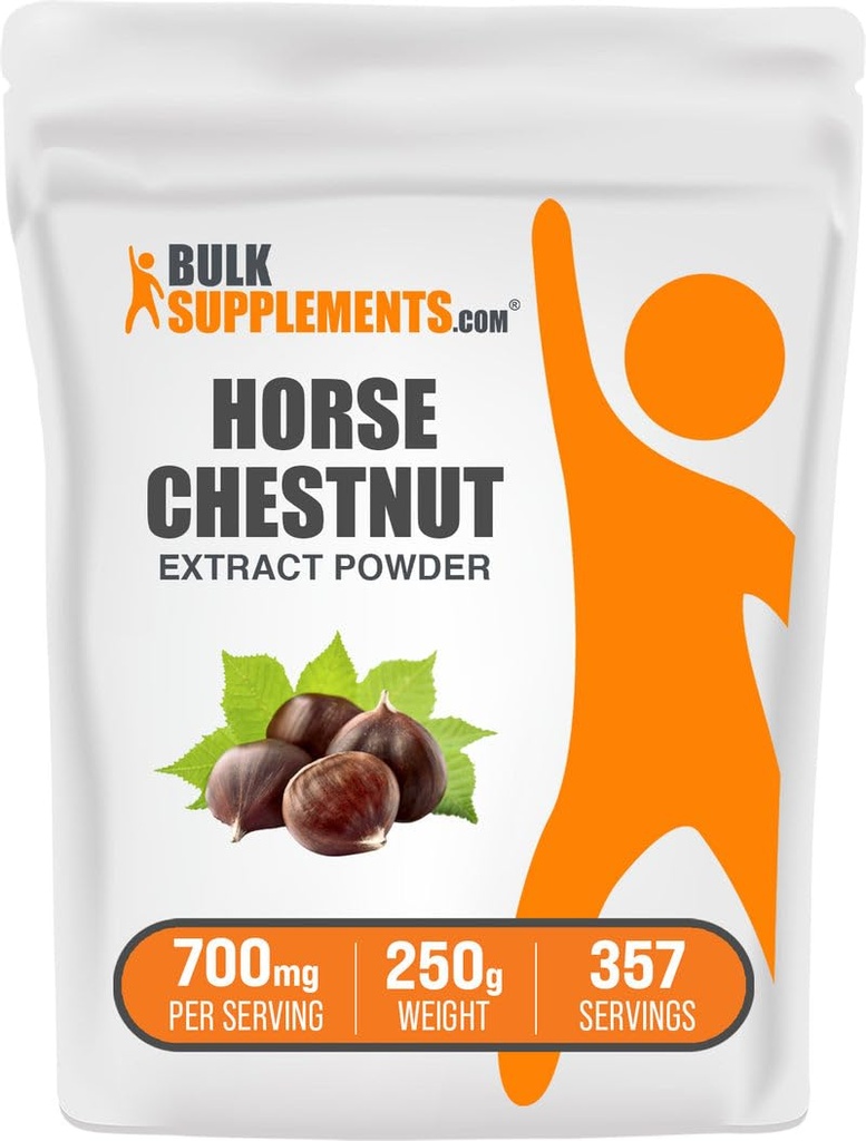 Bulk Assupports.com 马栗提取粉 - 马栗补充剂 马栗补充剂 - Gluten Free, 每人700mg, 250g (8.8 oz) (Pack of 1)
