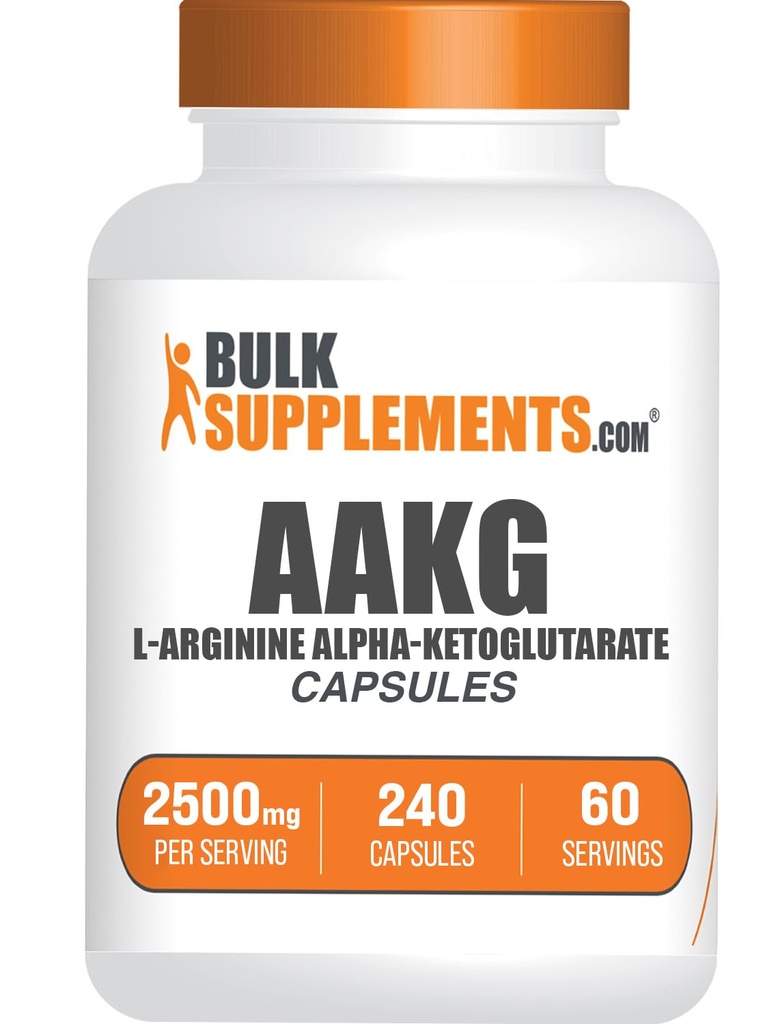 Bulk Supposes.com AAKG Capsules - L-Arginine Suppose, Nitric Oxide Supplement - Gluten Free, 4 Capsules per service, 240 counts (Pack of 1) 互联网档案馆的存檔,存档日期2014-03-02.