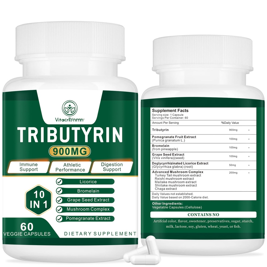 Tributyrin 补编 - 古特障碍支持的 Butyrate 前体, Leaky Gut支持,文摘 60 Counter