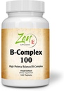 高级B 复合维生素补充剂 - Full-Spectrum B 维生素补充剂 含Folic Acid, Biotin, Inositol - 支持免疫和心肌健康,能量代谢 - 100片