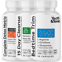 青春与托尼酸 睡前 15天 Colon Cleaningser & ACV Detox → 用于解毒 清洁代谢 和 Lean Muscles → 90 Pills