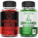 亚特兰蒂斯营养 睾丸酮助推 2-Pack(120古米) + Ashwagandha 60古米