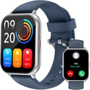 RUIMEN 女子智能观察(Answer/Make calls,2 Bands Including),1.8"iOS/Android Phone的智能观察,健身跟踪器心率/睡眠监视器 数字观察防水蓝色