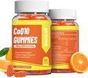 CoQ10 Gummys 200mg, Vegan 能源生产补编,Non-GMO, Gluten Free (120 Gummys)