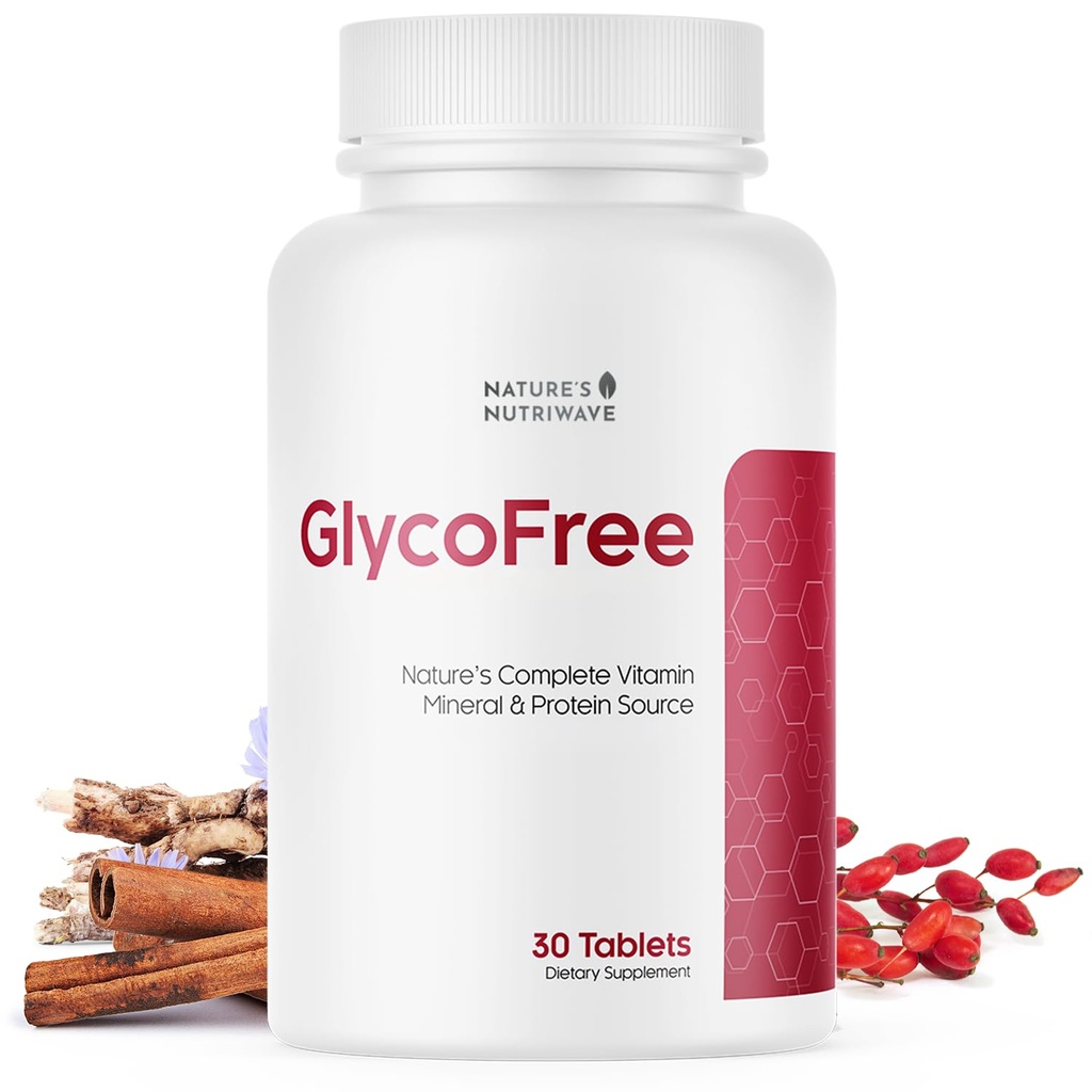 GLYCOFREE补编,天然植物混合剂与柏柏林,苦瓜,肉桂,胰岛素 | Non-GMO,美国制造——30片,1个月供应量