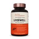 LiverWell Liver Cleanse, Rejuvenation, Metabolic Support - Liver Health的Liver 补充剂 w/High Biocable Milk Tedle 提取剂,N-乙酰Cysteine,Alpha Lipoic酸,锌,硒 - 60 Caps