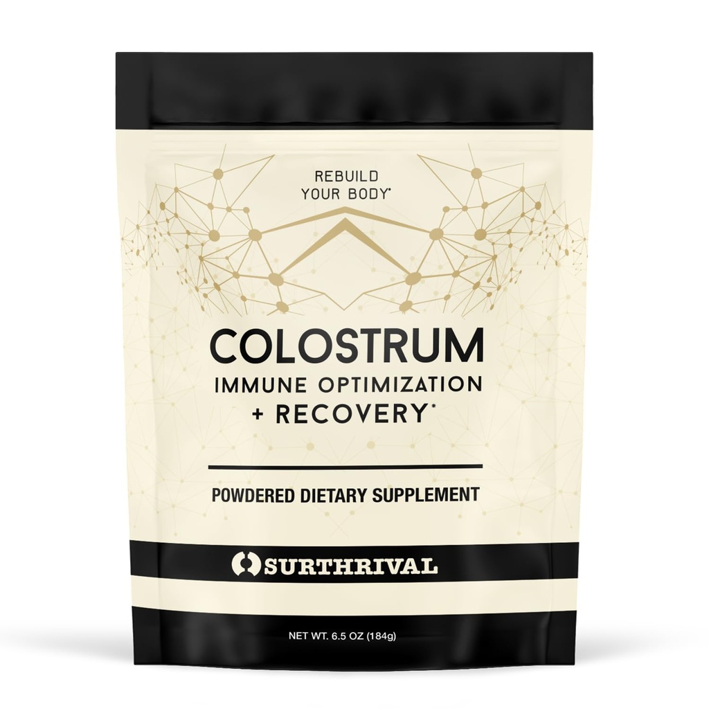 冲锋:Colostrum Powder(6.5oz),Immune优化与恢复,Powred Editary Supplement, Gut Health, Immune Support, Keto Friendly (英语).