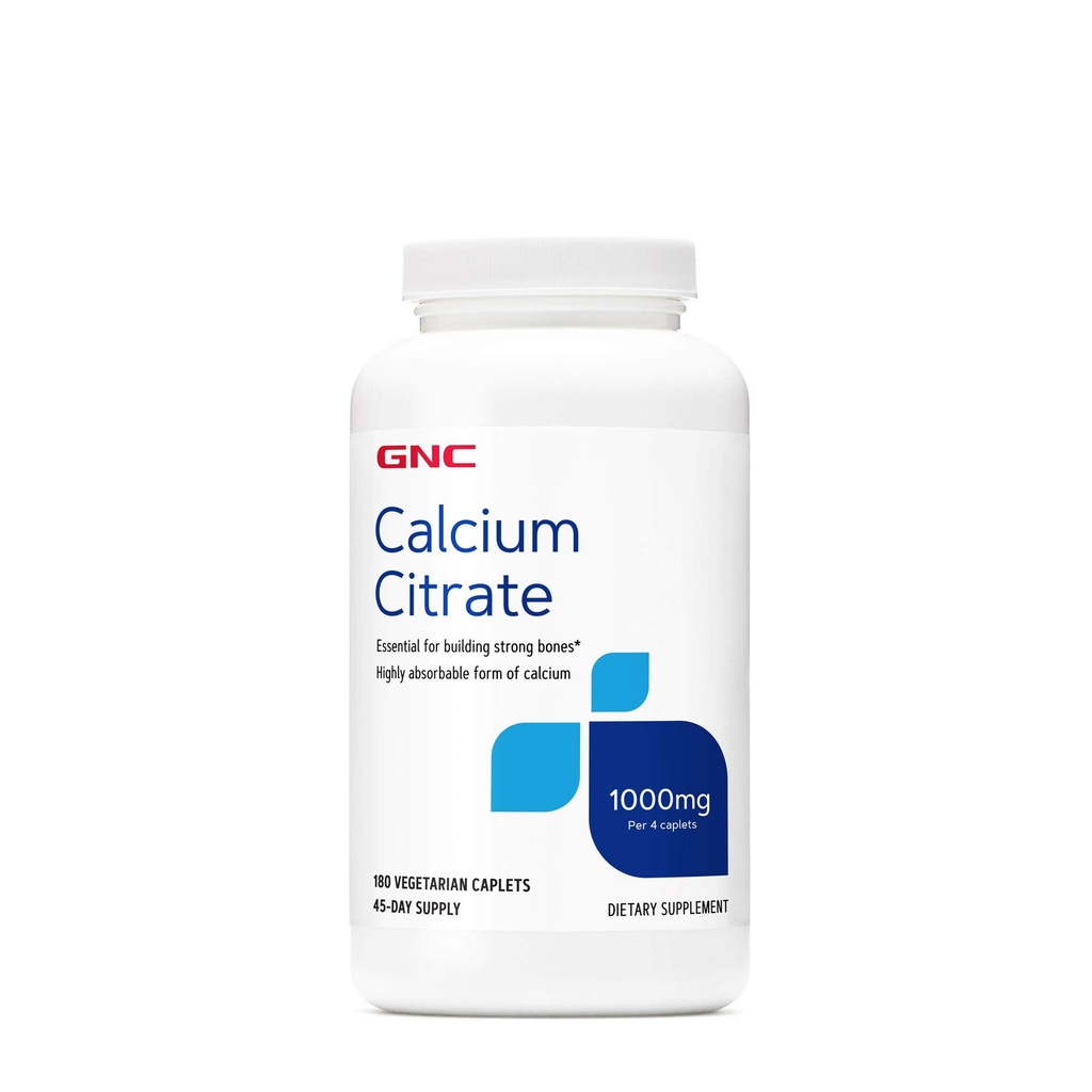 GNC Calcium 1000mg, 建造坚固骨骼的基本条件, 180 蔬菜卡片
