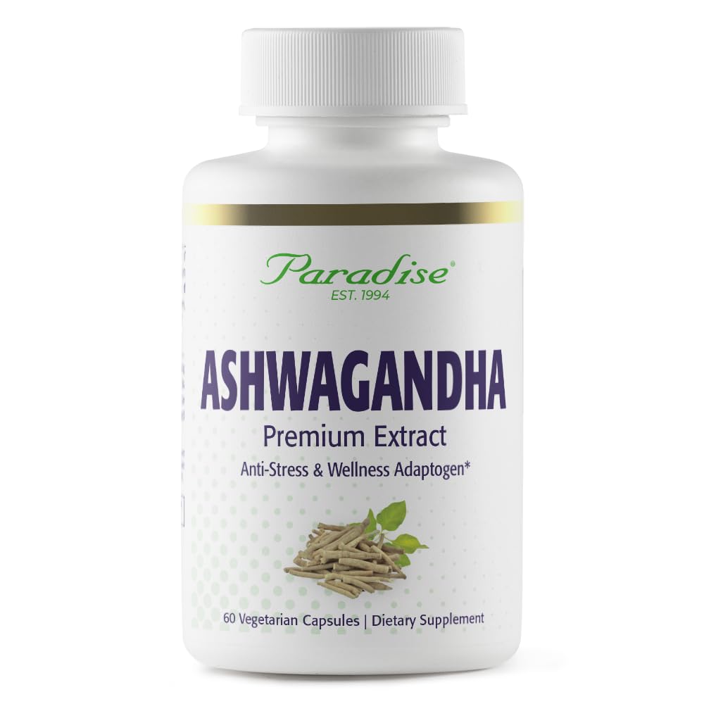 天堂草药 有机Ashwagandha, Ayurvedic 适配体, Vegan, 非转基因生物, Gluten Free, 60 植物类 Capsules