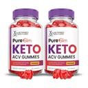 Justified Laboratories Pure Slim Keto ACV Gummies (1000 mg) - 60 Count, Pack of 2 - Formulated with Apple Cider Vinegar, Folate & Vitamin B12 - Non-GMO, Vegan, Gluten Free - 60 Servings