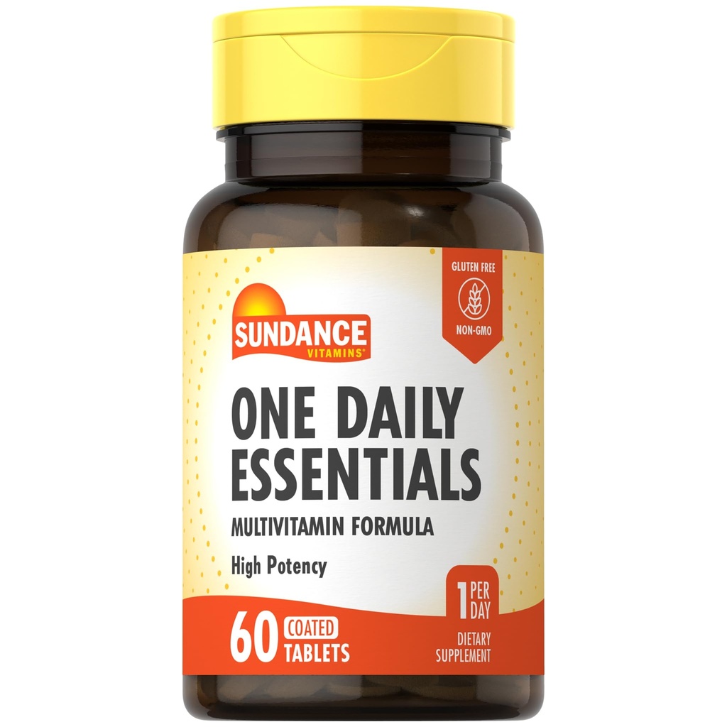 Sundance Daily Multivitamin for Adults | 60 Tablets | High Potency Formula | Non-GMO and Gluten Free Supplement
